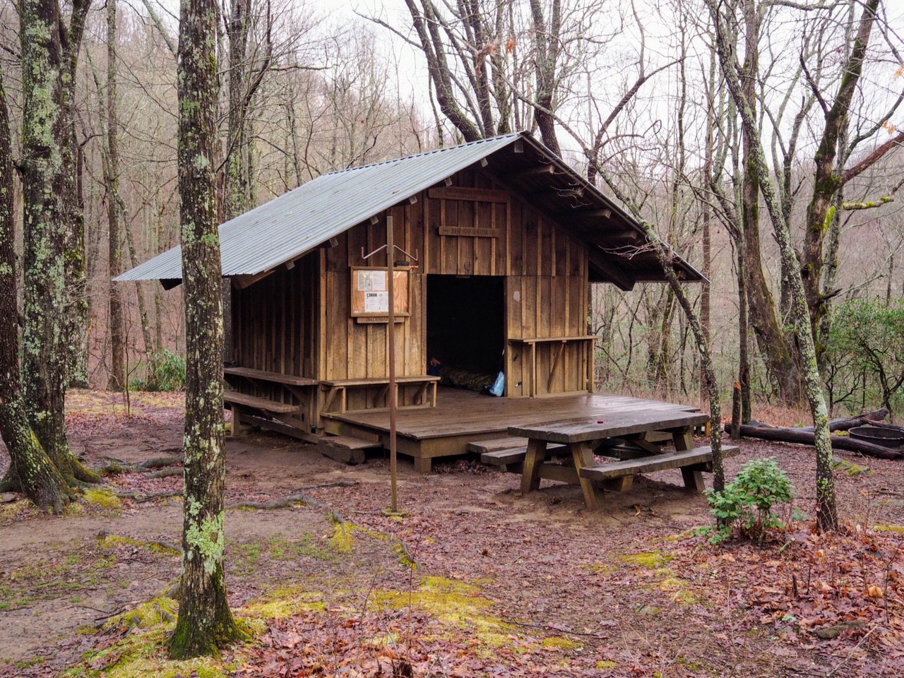 deep gap shelter